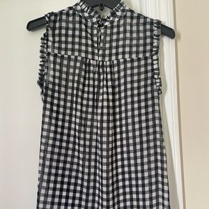 Black and white gingham top